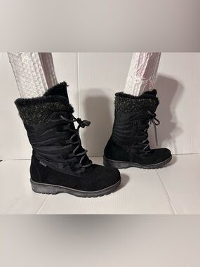 Baretraps black winter snow boots women size 9 M